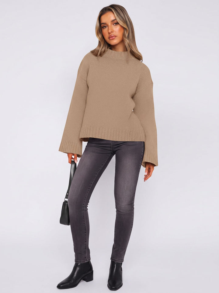 Cozy Bell Sleeve Knit Sweater