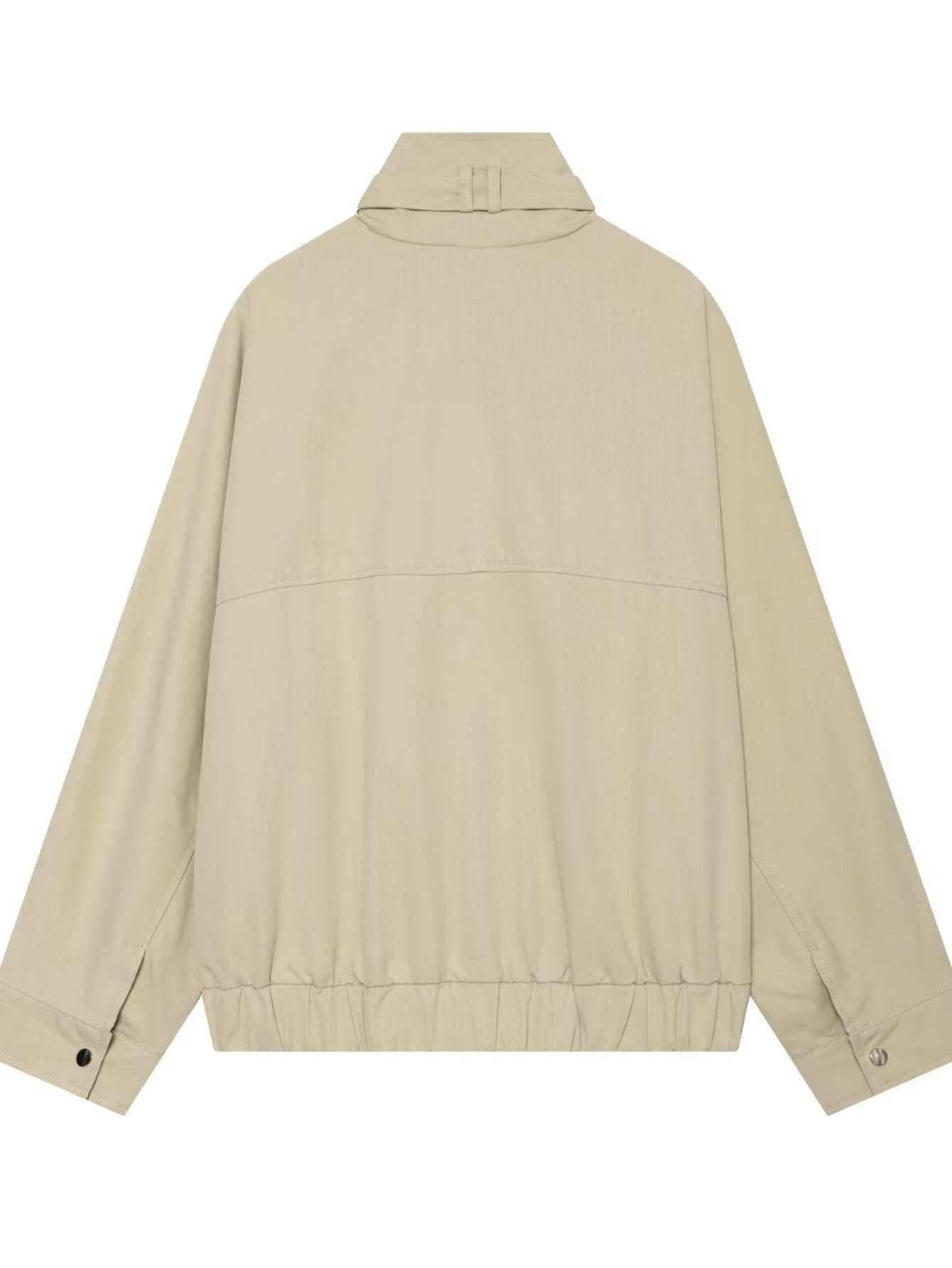 Oversized Stand Collar Utility Bomber Jacket