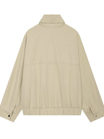Oversized Stand Collar Utility Bomber Jacket
