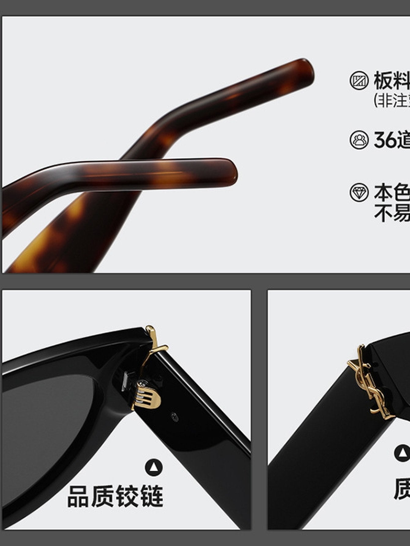 Handcrafted Premium Acetate Cat Eye Sunglasses