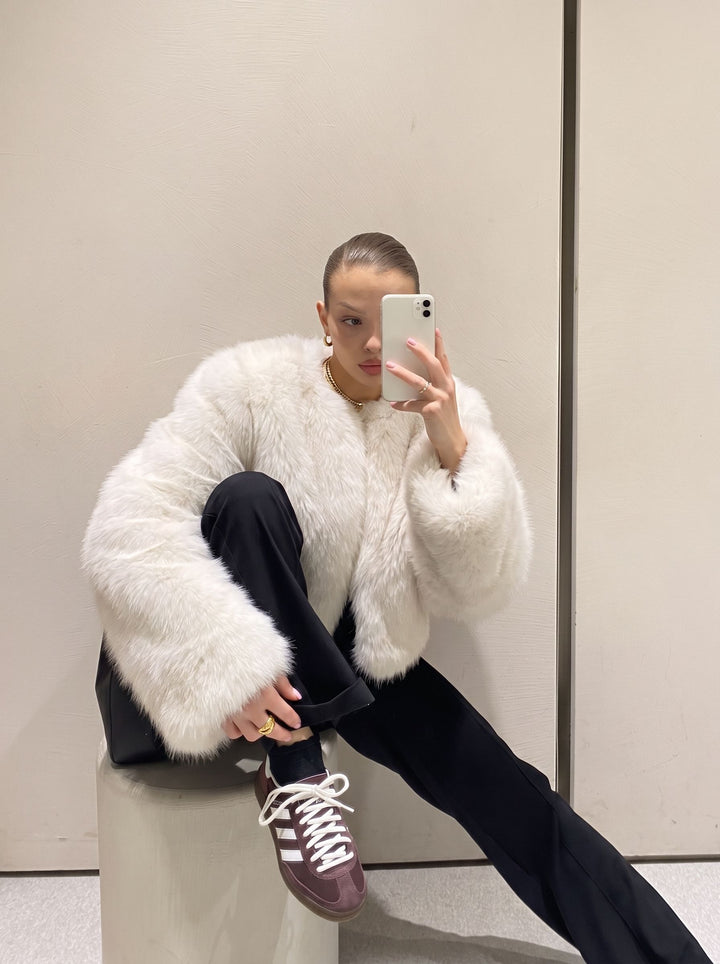 Luxurious Oversized Faux Fur Coat