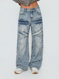 Distressed Baggy Cargo Wide Leg Jeans
