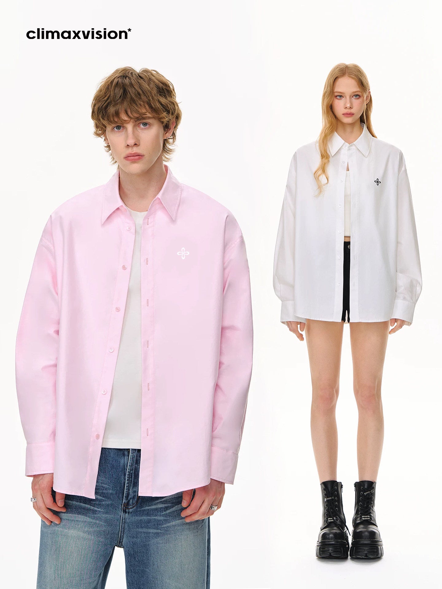 Oversized Casual Button Down Shirt