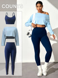 Seamless Crop Top Legging Workout Set