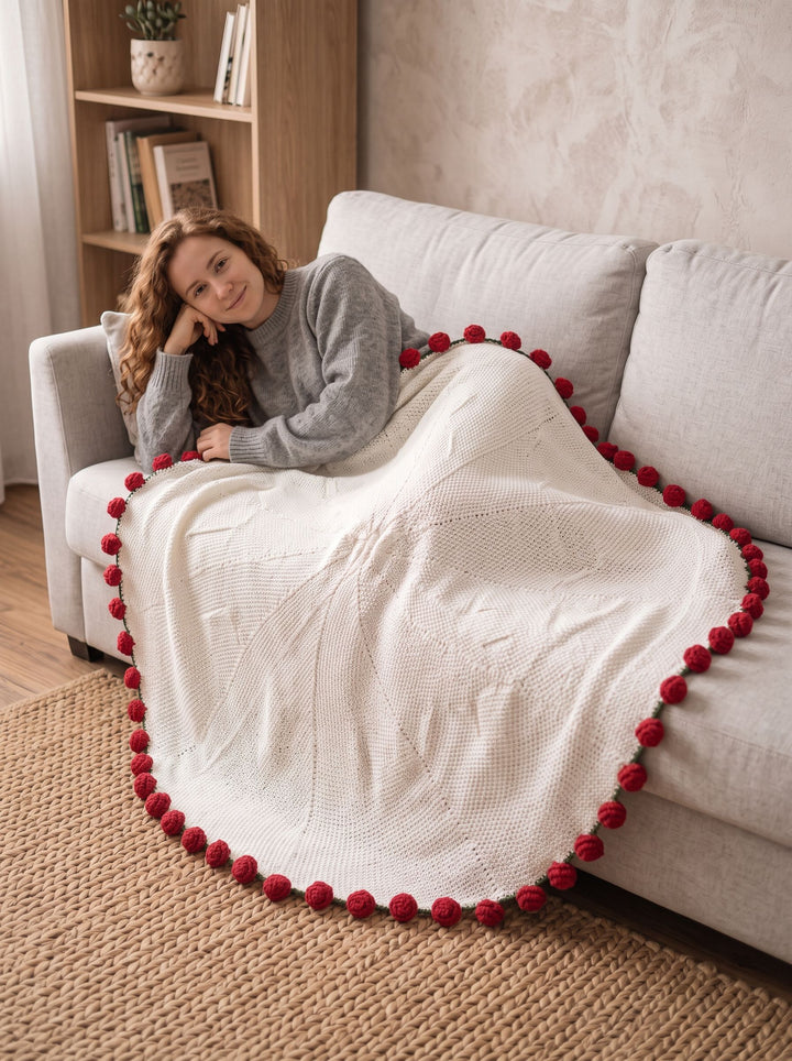 Soft Cozy Floral Decorative Throw Blanket