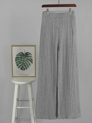 Cozy Cable Knit Sweater Pant Set
