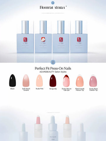 Tortoiseshell French Tip Press On Nails