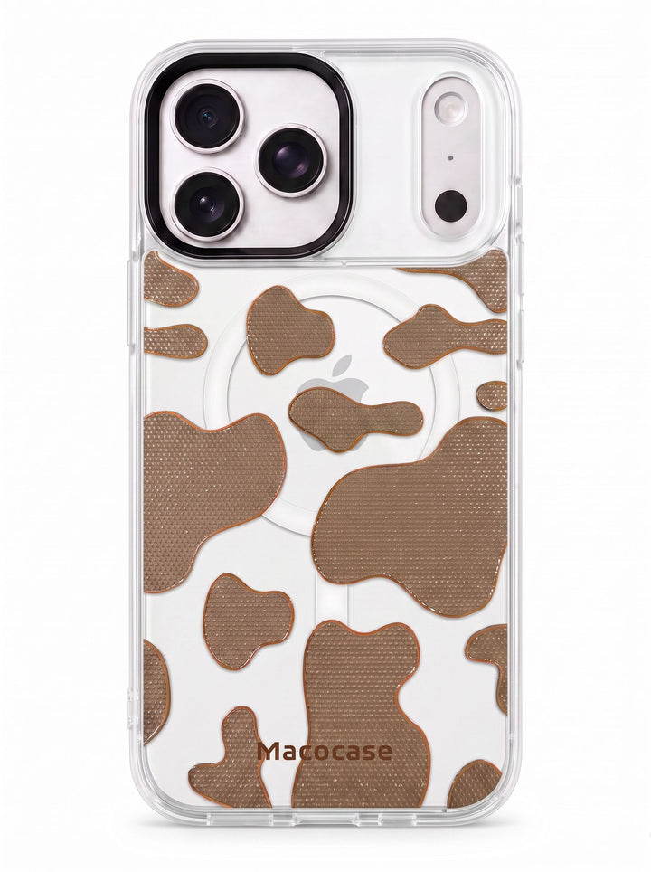 Brown Cow Print Phone Case