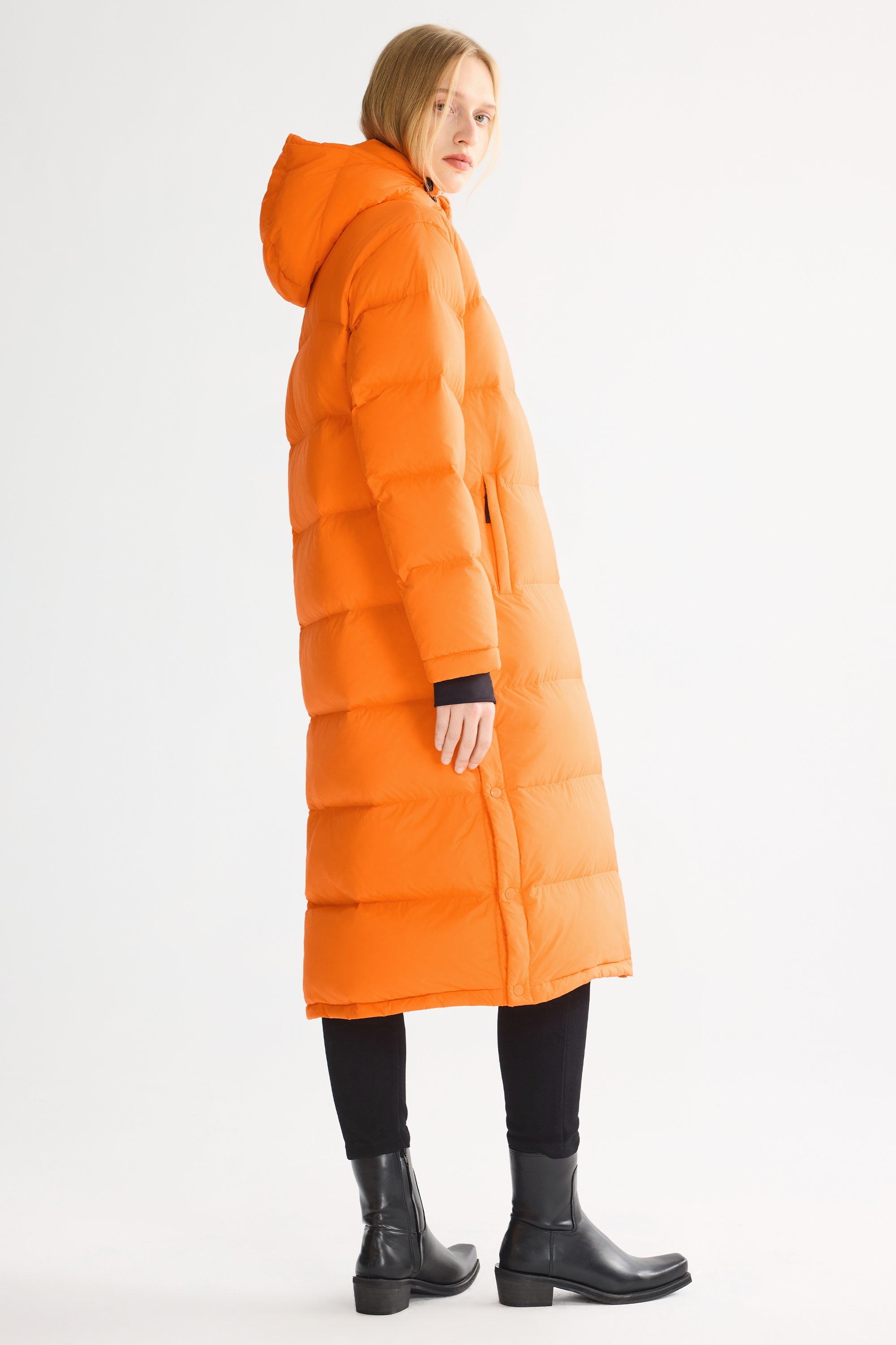 Warm Hooded Long Puffer Coat