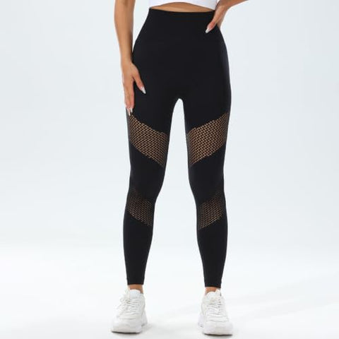 High Waisted Mesh Workout Leggings