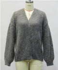 Cozy Fuzzy V Neck Cardigan Sweater