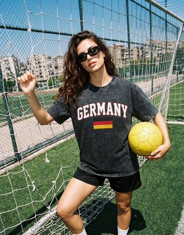 World Cup 2026 Vintage Wash Germany Graphic  T-Shirt