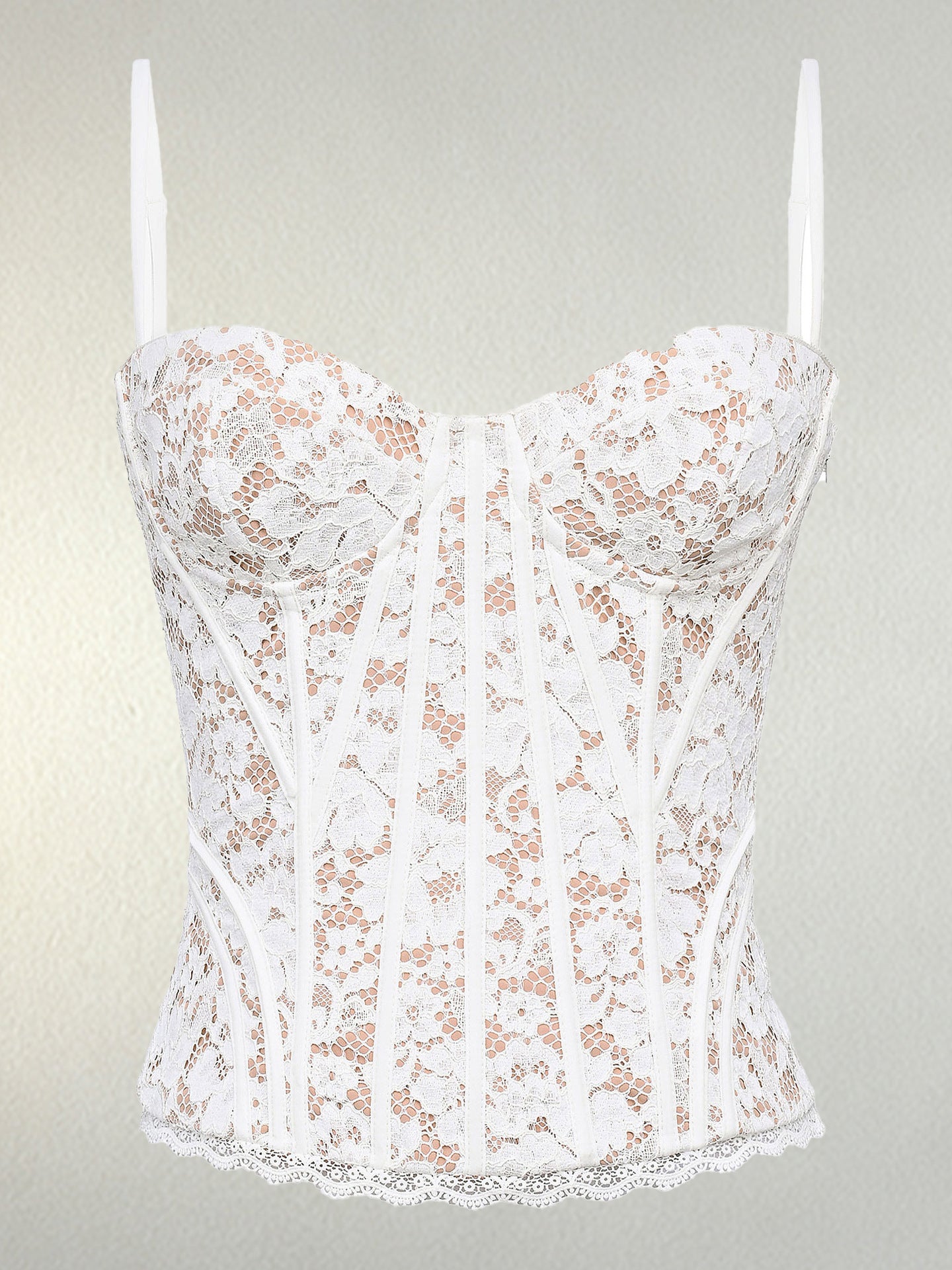 Floral Lace Bustier Corset Top