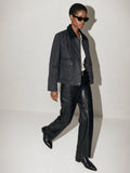 Waxed Corduroy Collar Utility Jacket