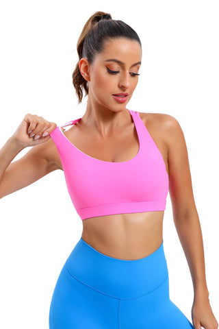 Strappy Back Supportive Sports Bra