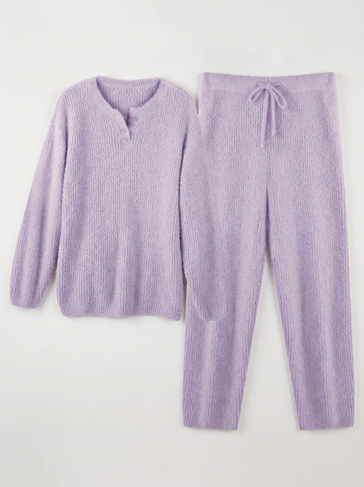 Cozy Fuzzy Knit Lounge Set