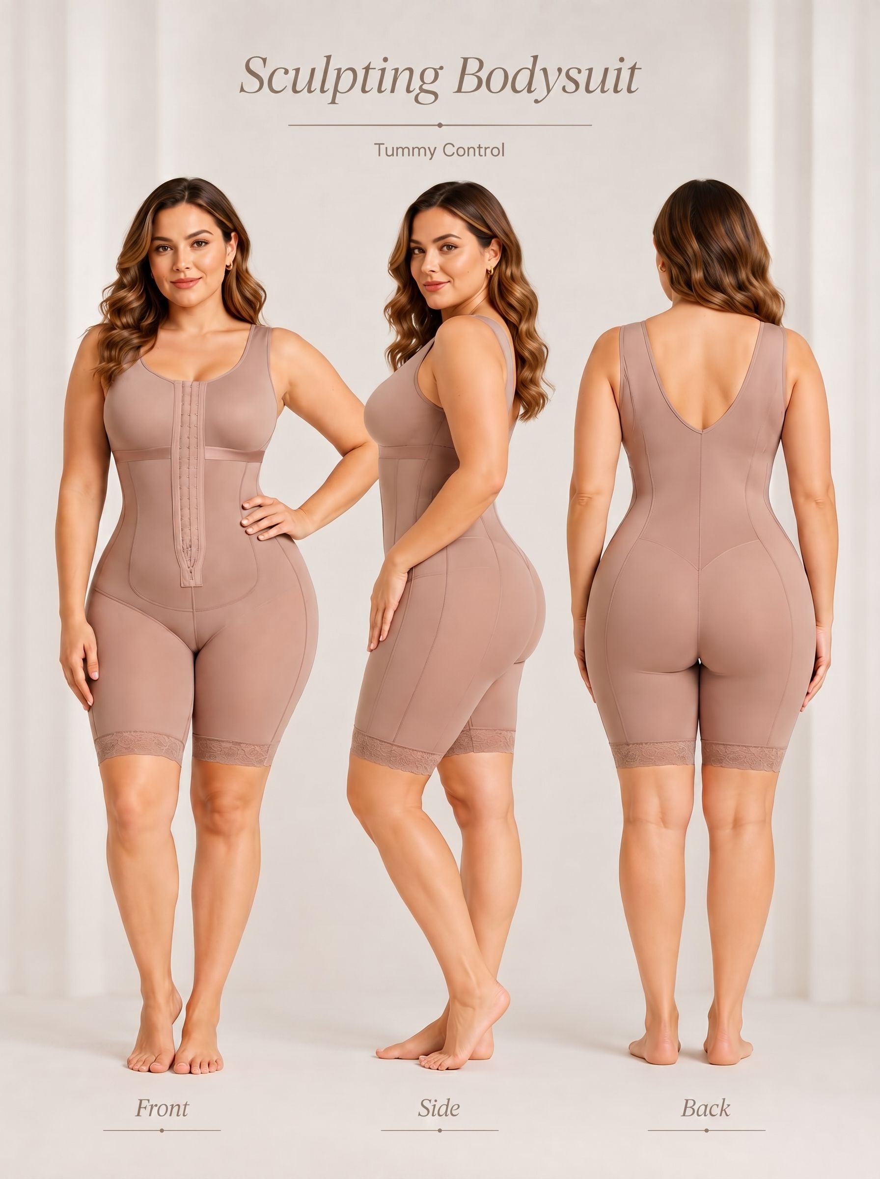 Seamless Tummy Control Body Shaper Romper