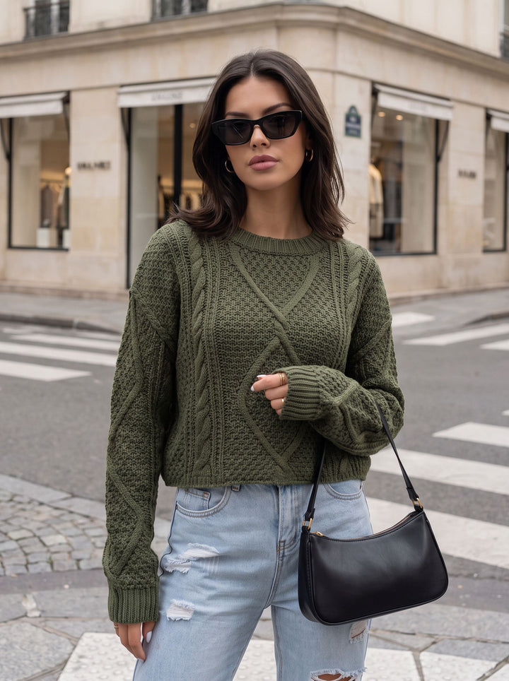 Cozy Chunky Cable Knit Sweater