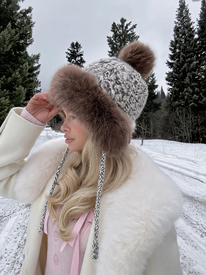 Cozy Faux Fur Pom Pom Hat