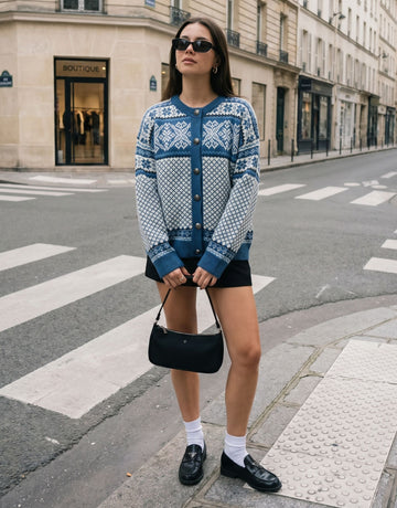 Cozy Fair Isle Button Down Cardigan