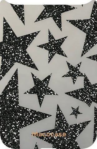 Black Glitter Star Pattern Phone Case