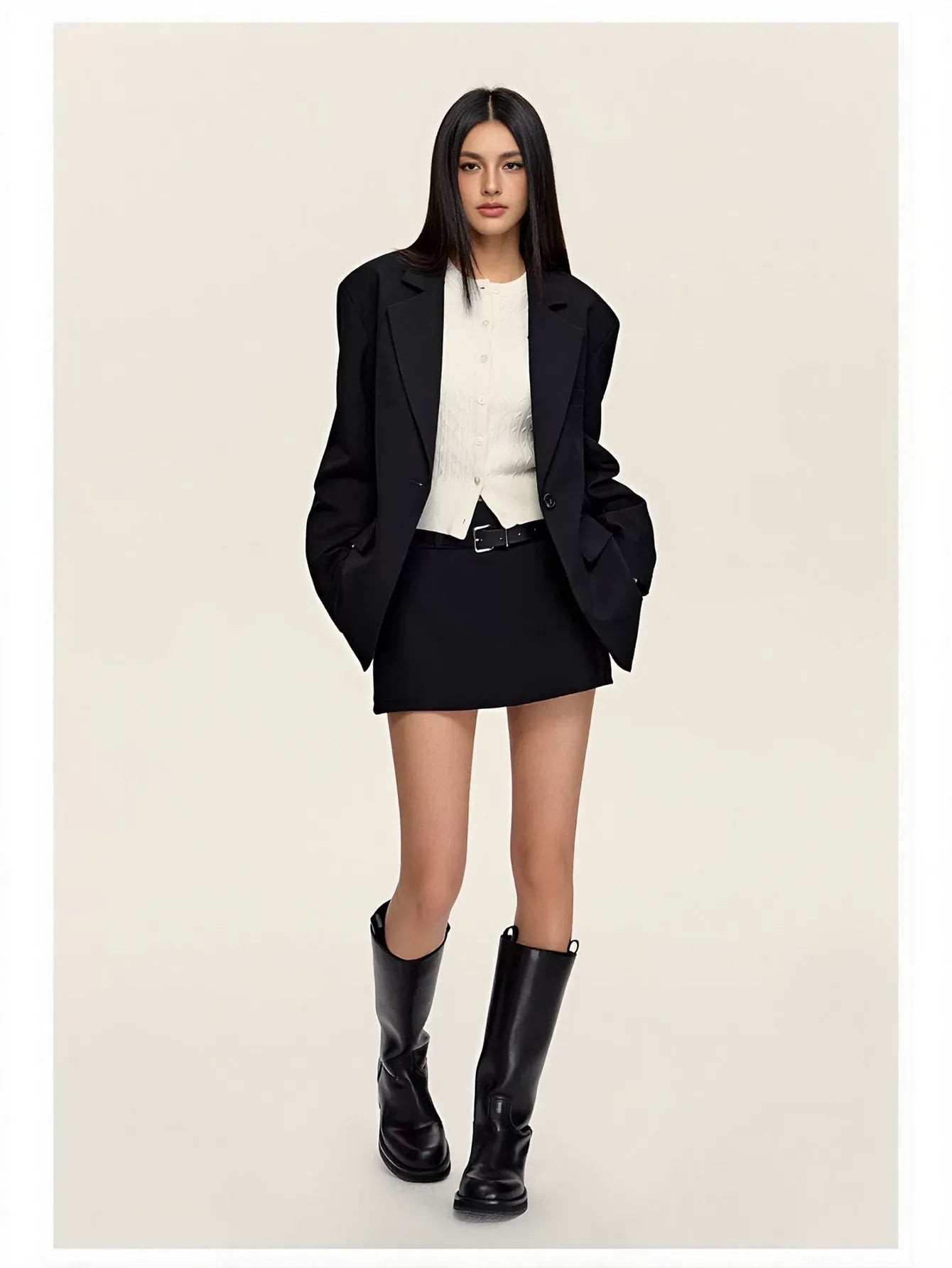 Oversized Tailored Casual Women Blazer
