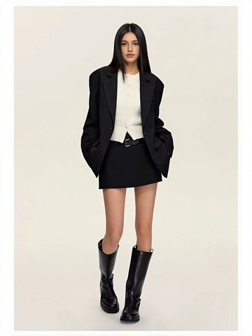 Oversized Tailored Casual Women Blazer