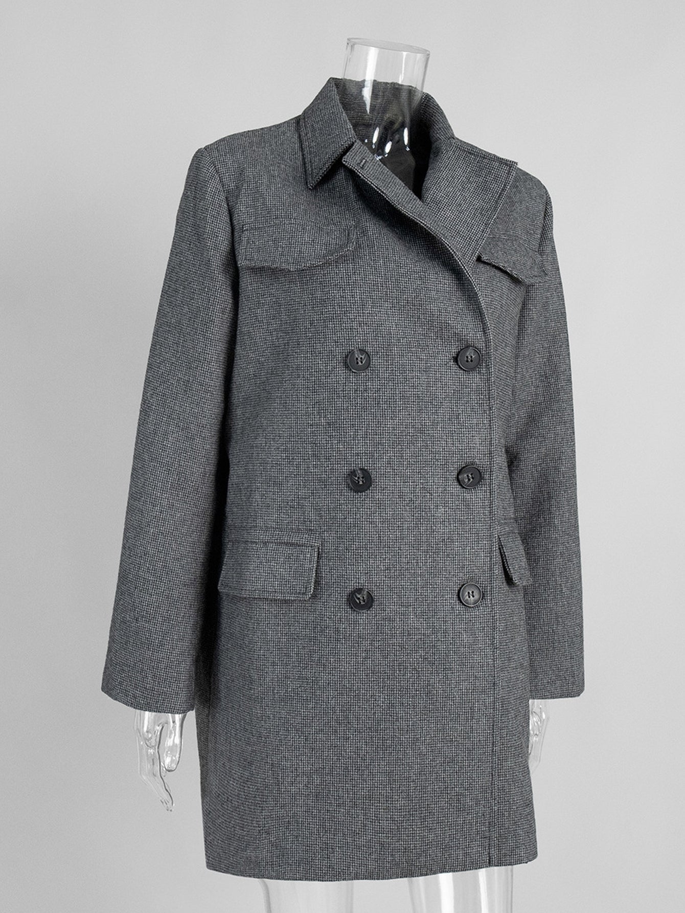 Classic Double Breasted Wool Coat