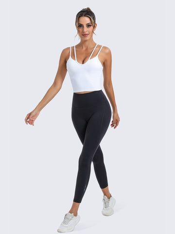Seamless Ribbed Strappy Workout Tank Top