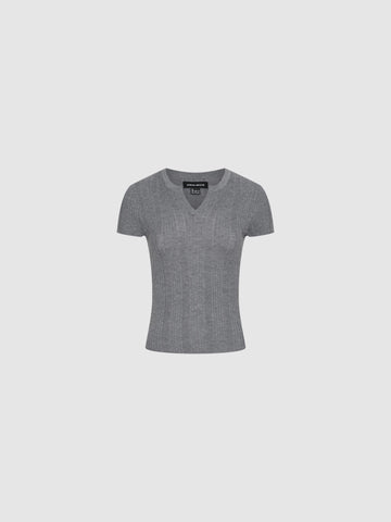 Striped Skinny-Fit Knitted T-Shirts