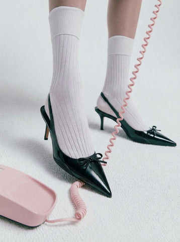Pointed-Toe Stiletto Heel Elegant Pumps-Multicolor