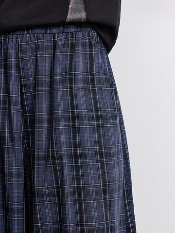 High Waisted Plaid Wide Leg Pants