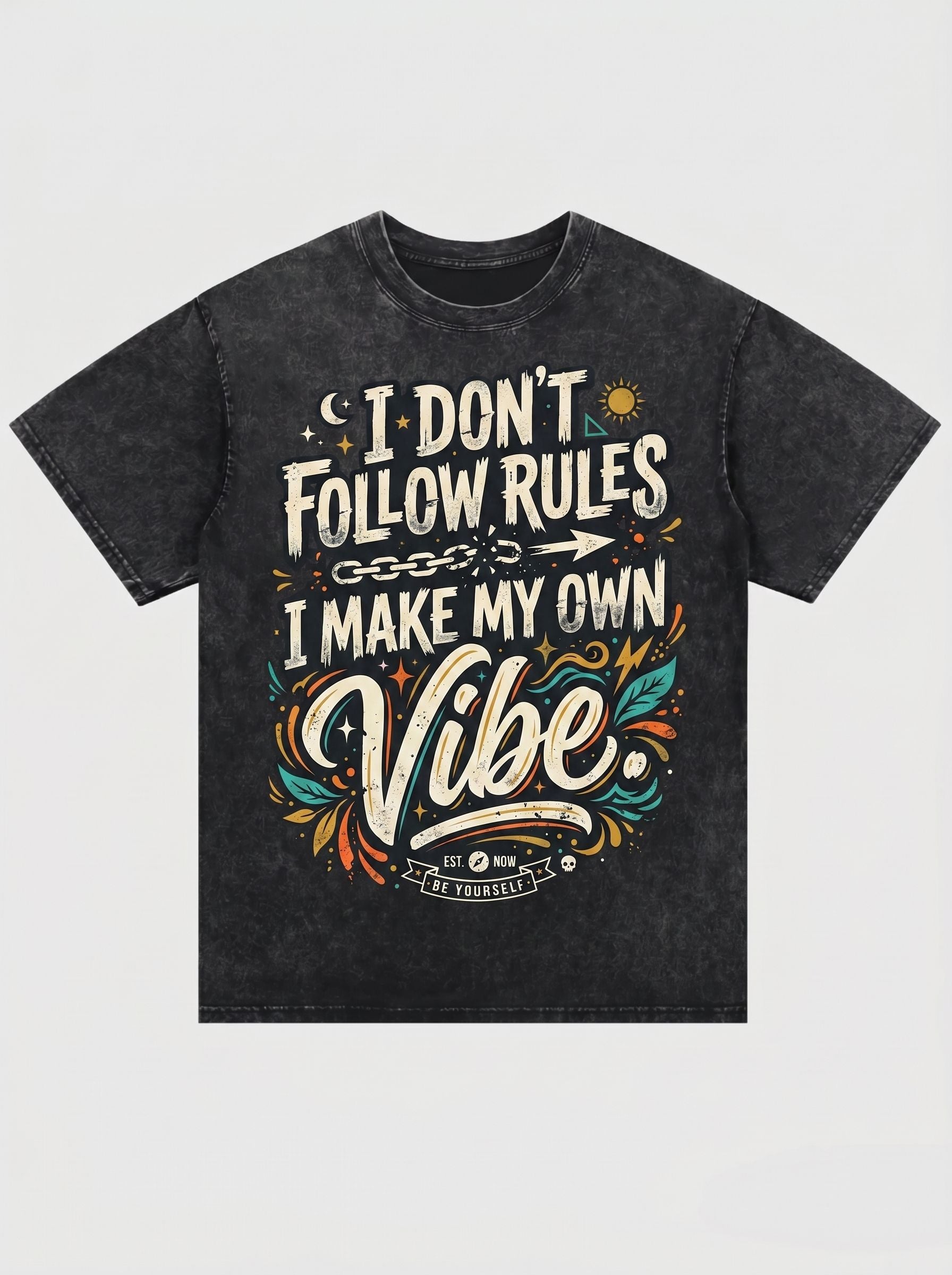 Vintage Washed Graphic Mens T-Shirt