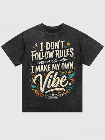 Vintage Washed Graphic Mens T-Shirt