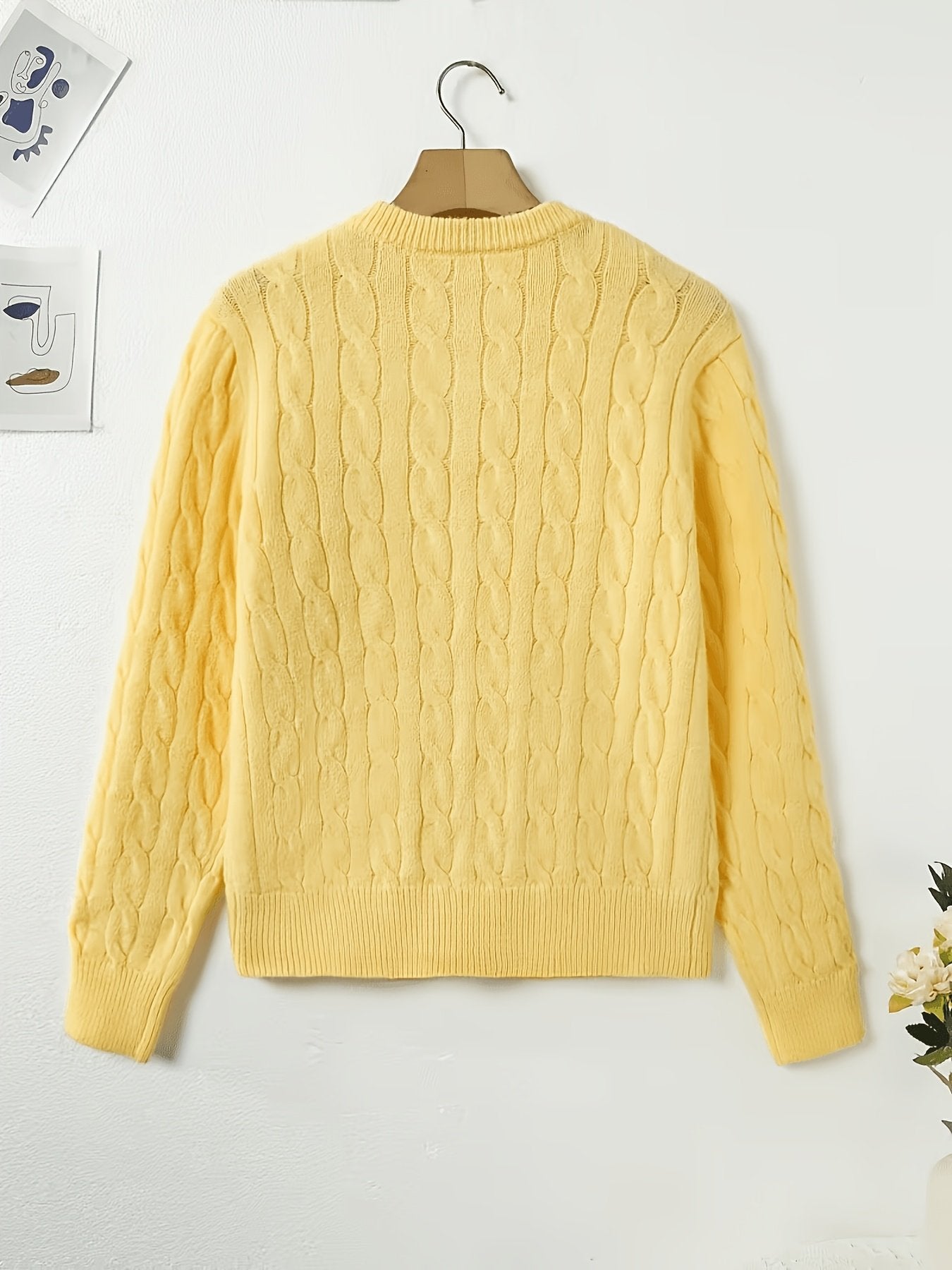 Cozy Cable Knit Button Cardigan
