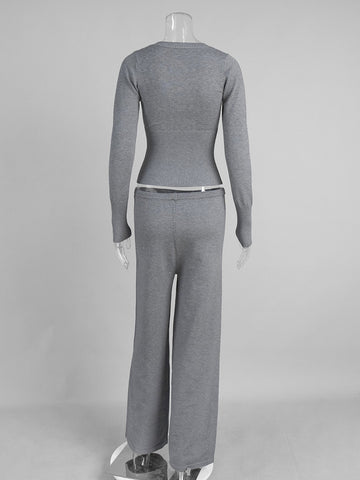 Cozy Ribbed Knit Lounge Set