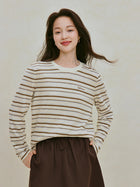Soft Cotton Striped Long Sleeve Tee