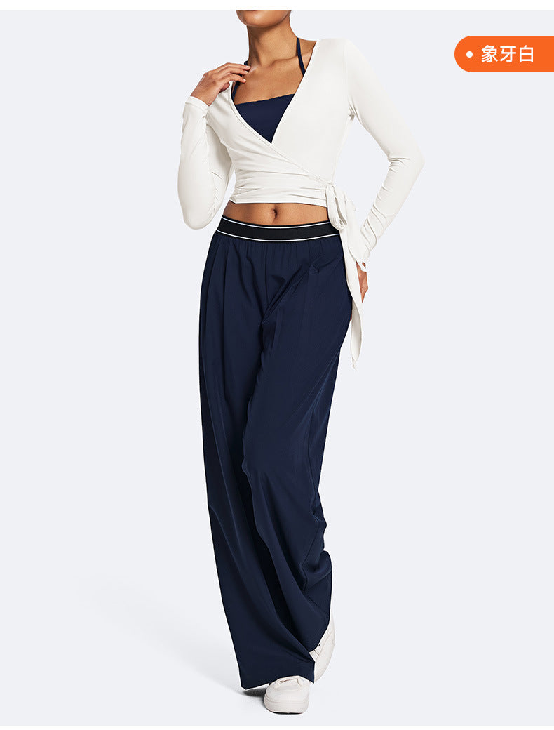 Cropped Lightweight Wrap Active Jacket