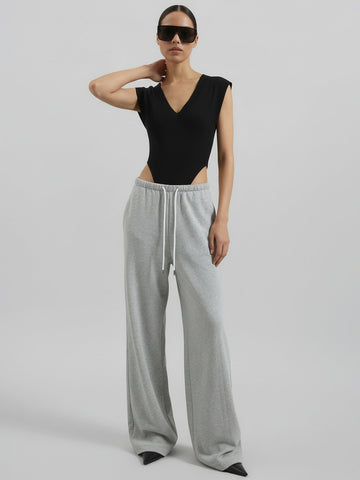 Cotton Barrel Leg Pants