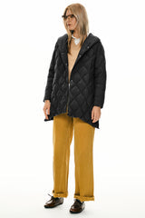 Quilted Lightweight Hooded Puffer Jacket
