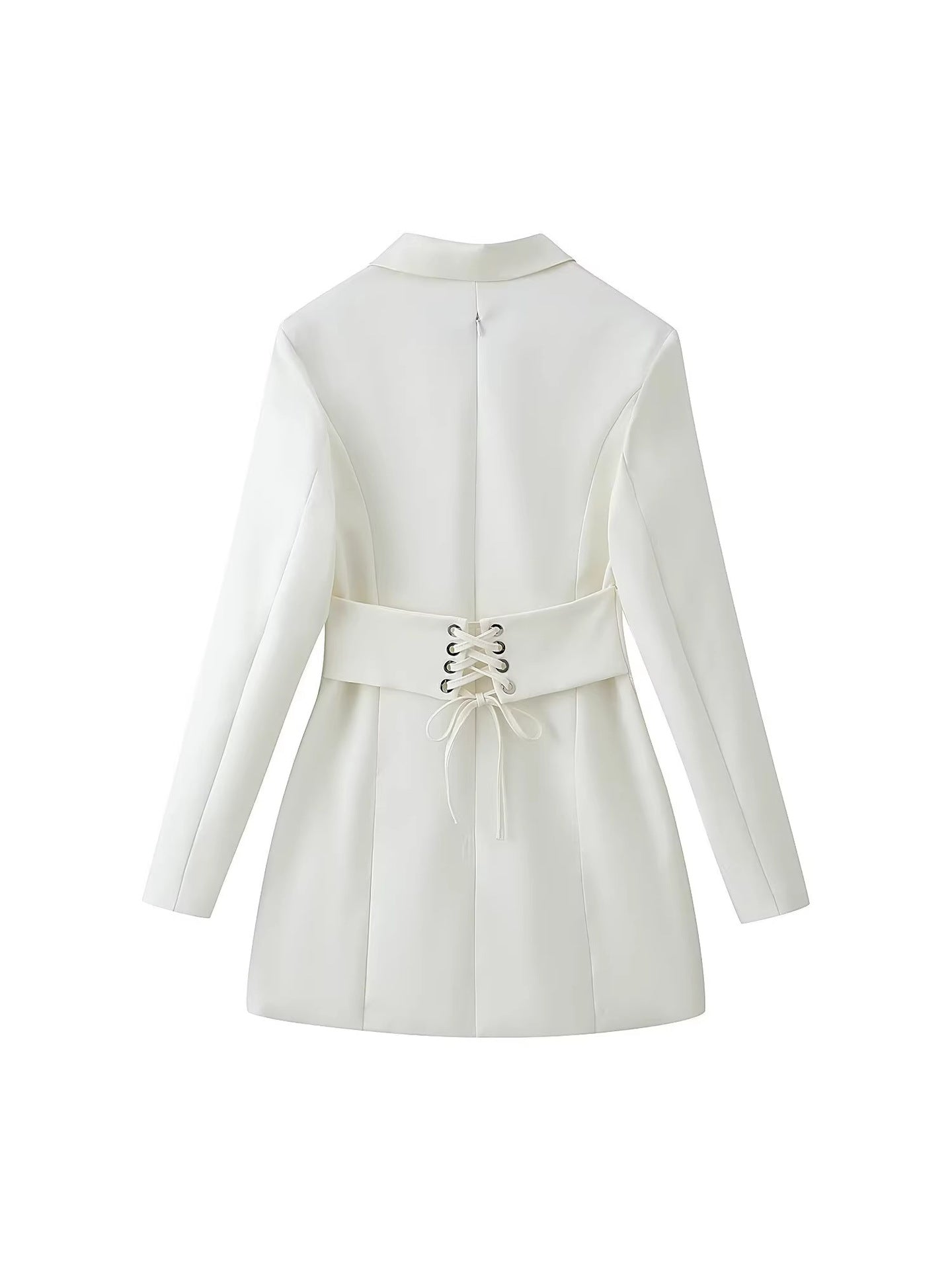 Corset Waist Blazer Mini Dress