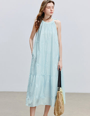 Tiered Smocked Bohemian Midi Dress