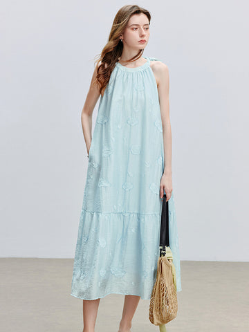 Tiered Smocked Bohemian Midi Dress