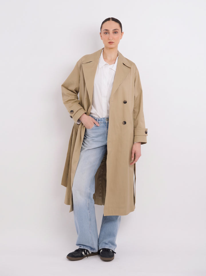 Classic Double Breasted Trench Coat