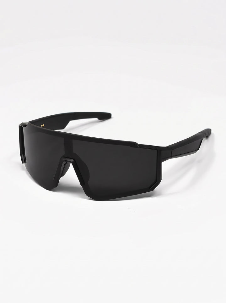 Oversized Wrap Sport Shield Sunglasses