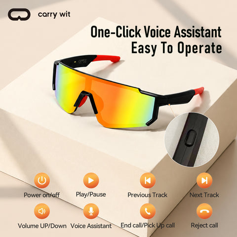 Reflective Shield Sport Cycling Sunglasses