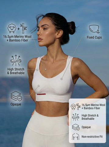Breathable Merino Bamboo Yoga Tank Top