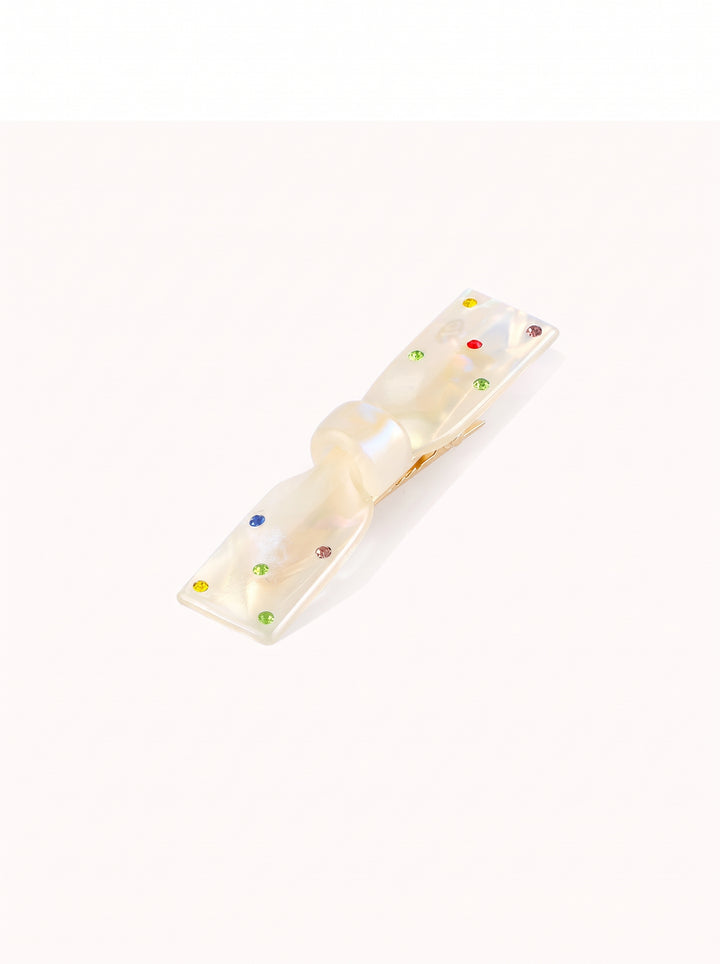 Sparkling Rhinestone Elegant Bow Hair Clip