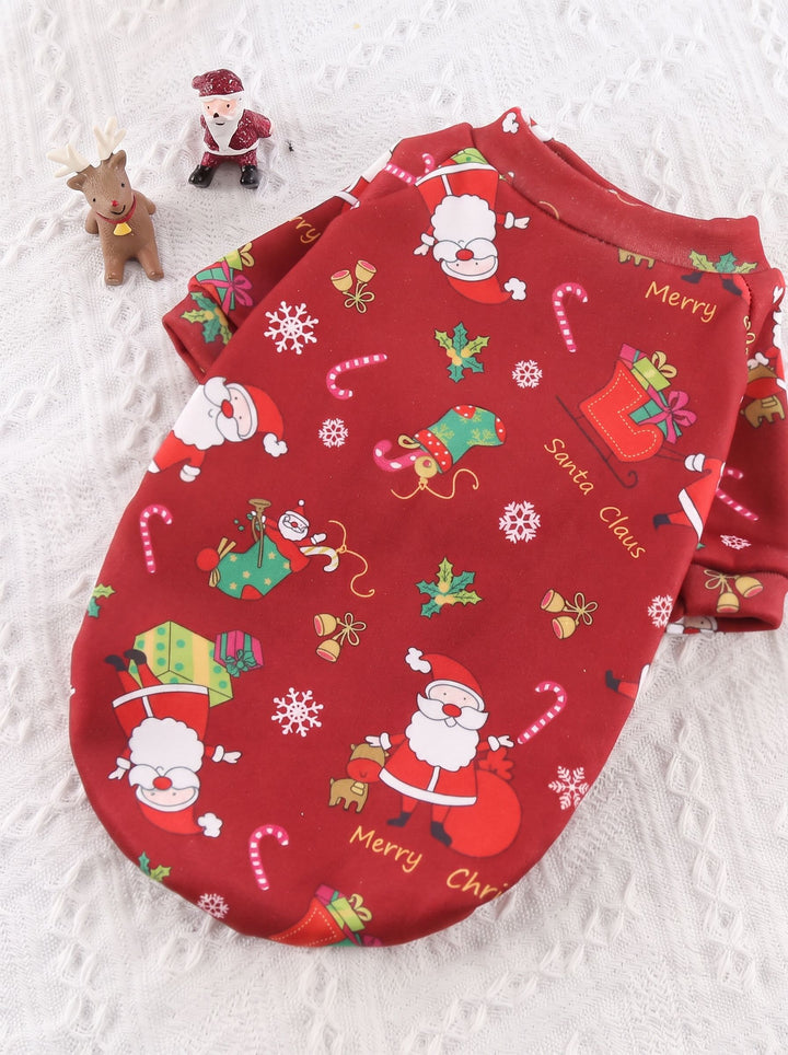 Cozy Festive Santa Cat Sweater