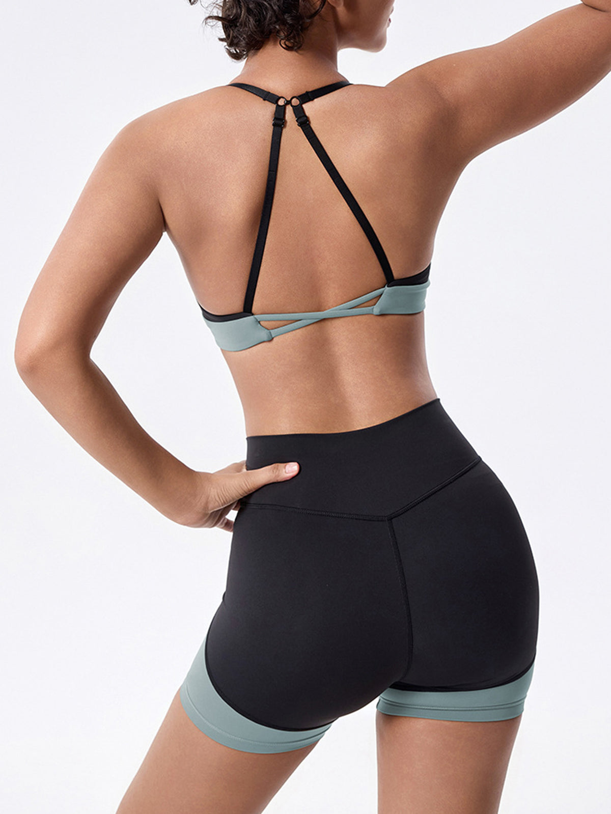 Seamless High Waisted Yoga Short Set